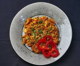 Pulled Desi Chilli Chicken Bhuna